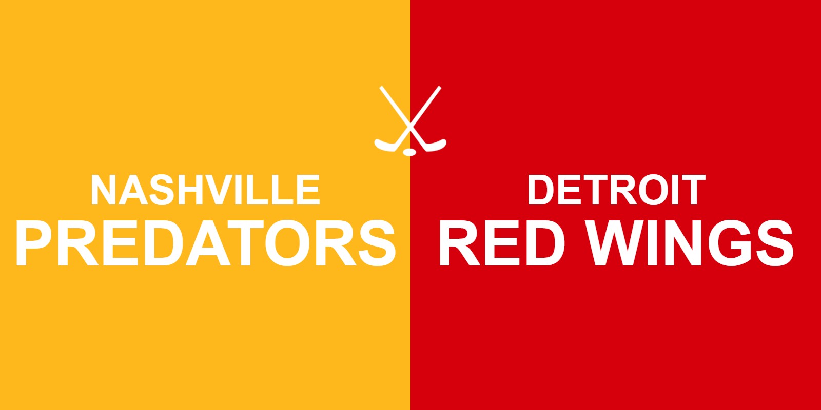 Predators vs Red Wings