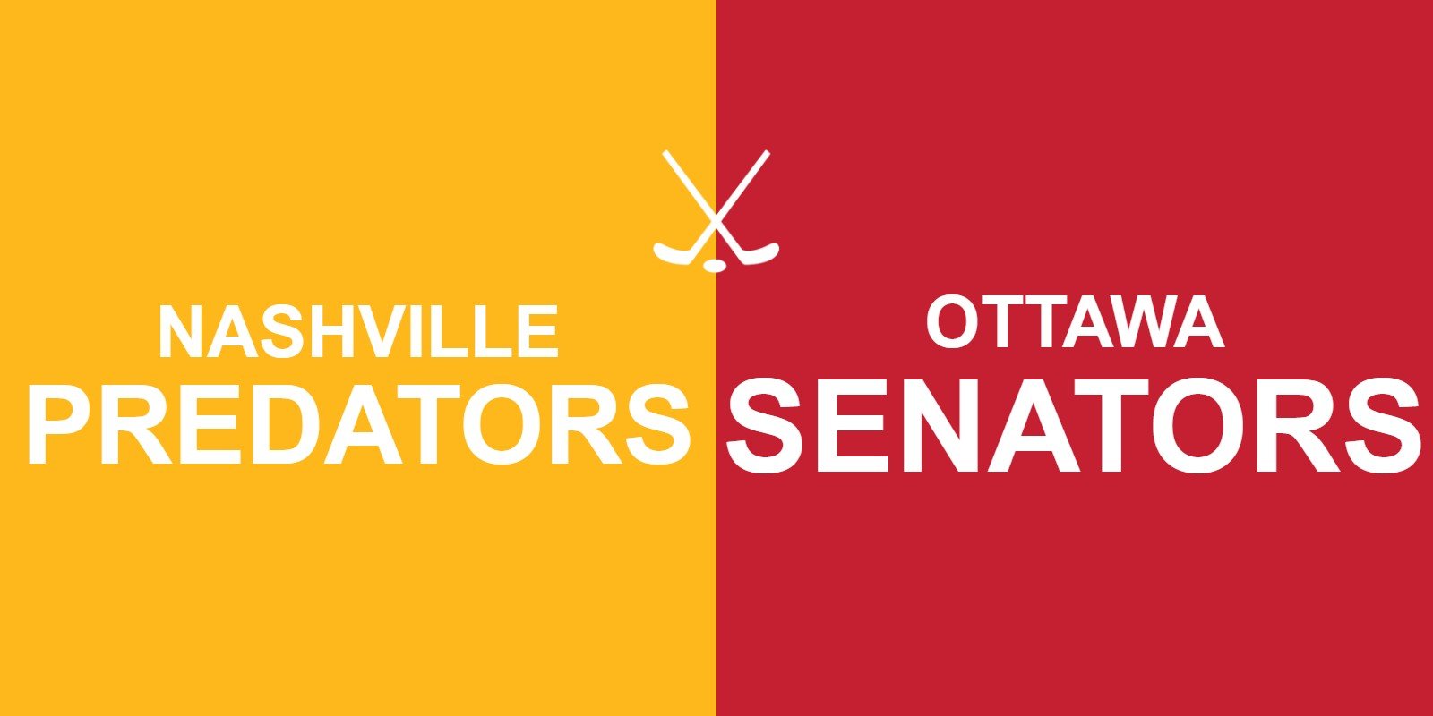 Predators vs Senators