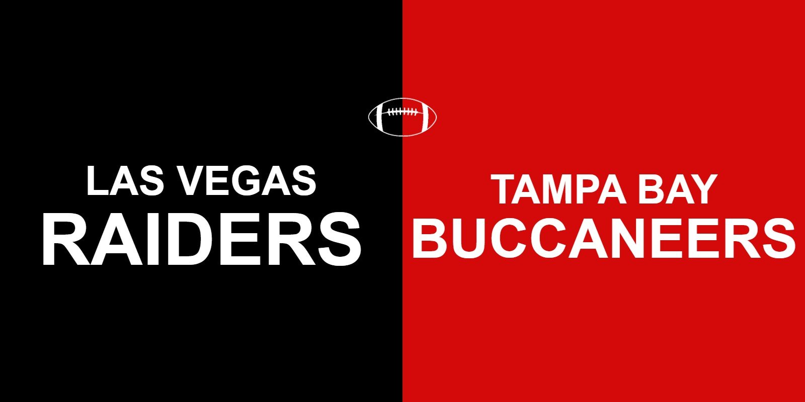 Raiders vs Buccaneers