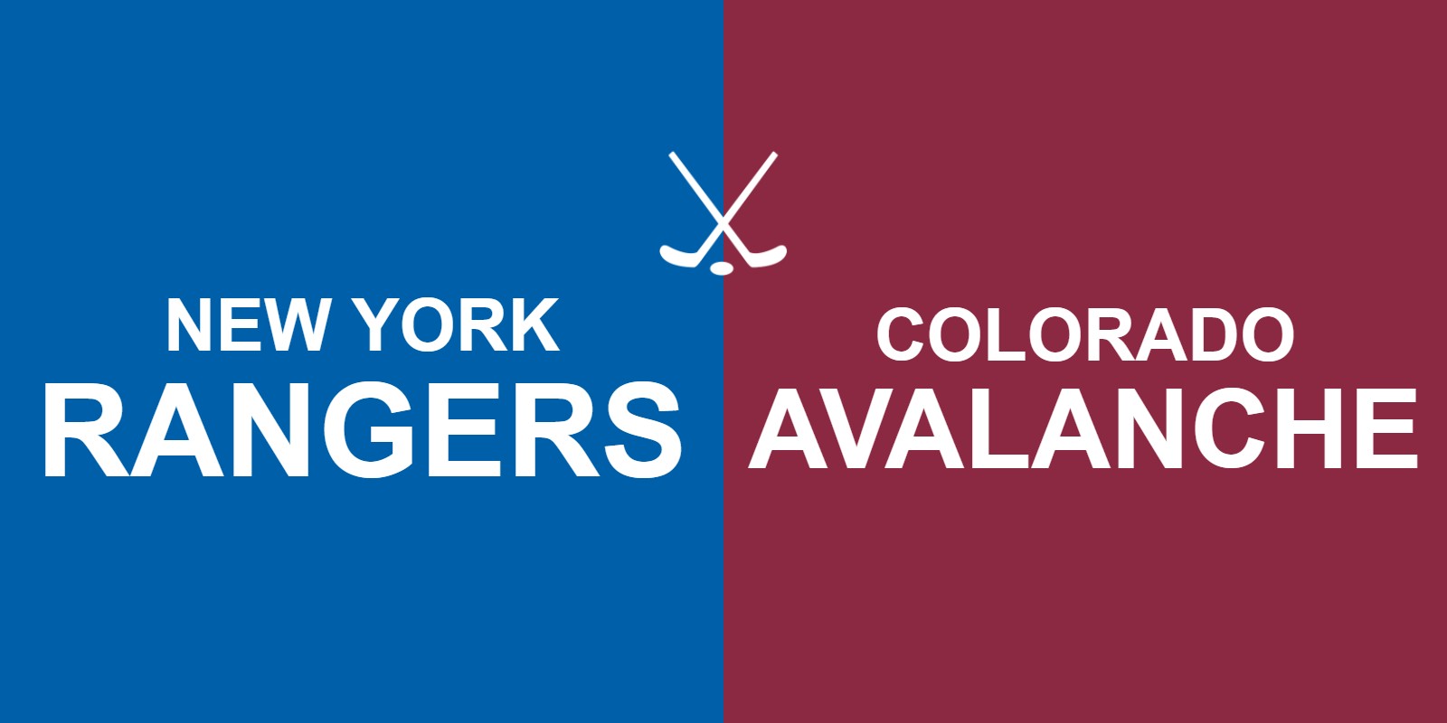 Rangers vs Avalanche Tickets