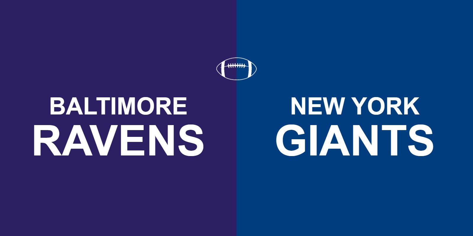 Ravens vs Giants