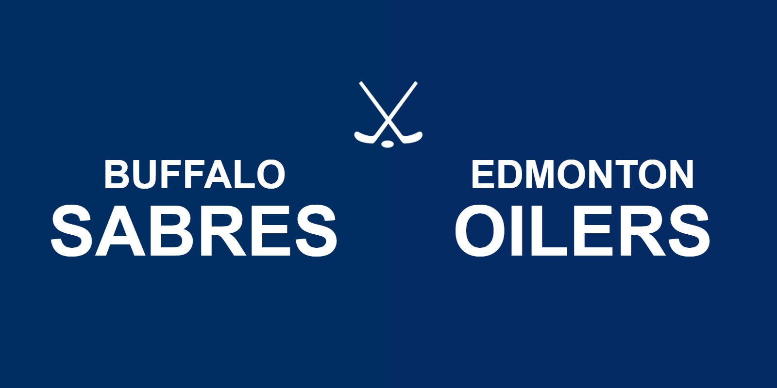 Sabres vs Oilers