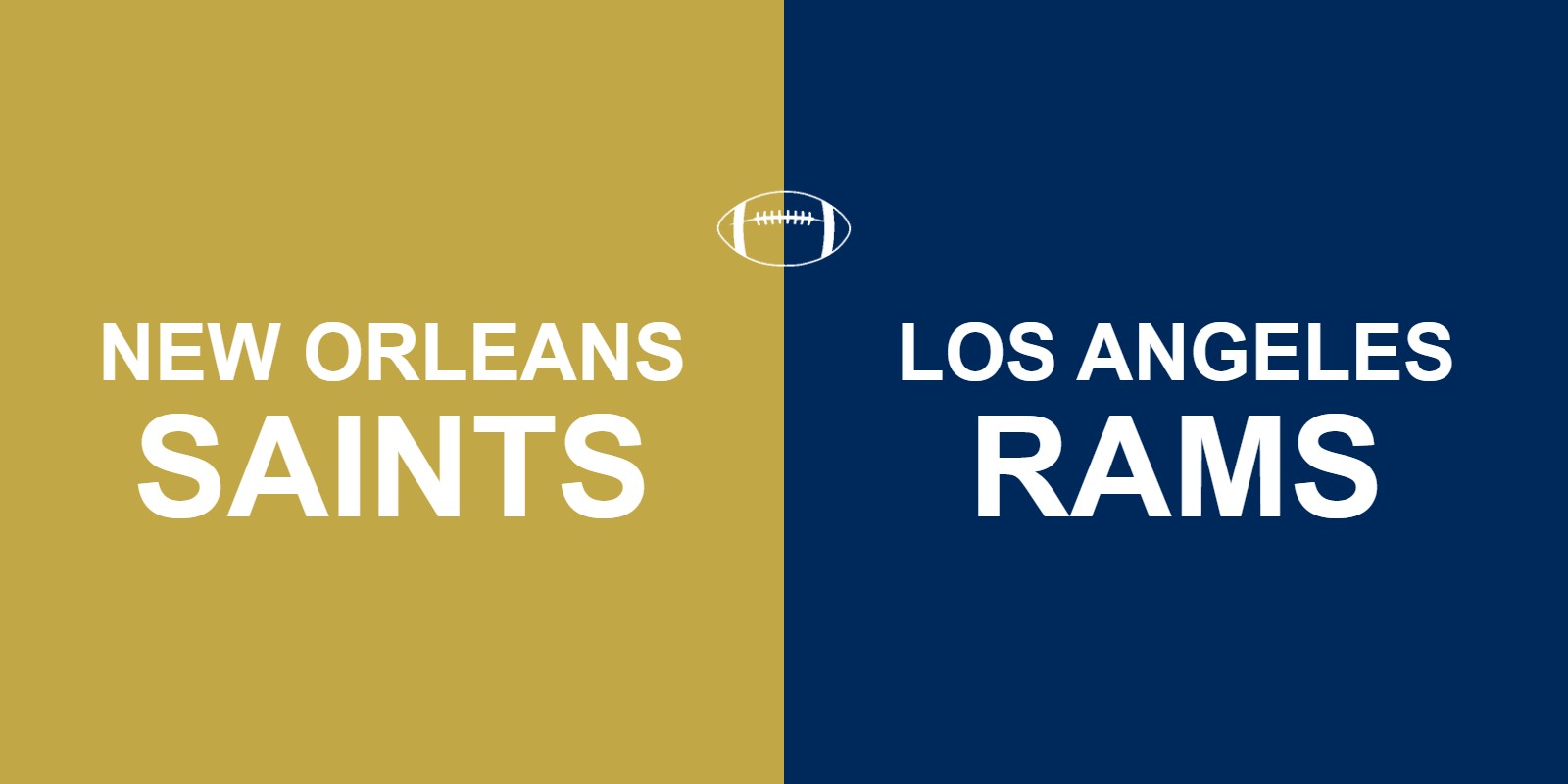 Saints vs Rams