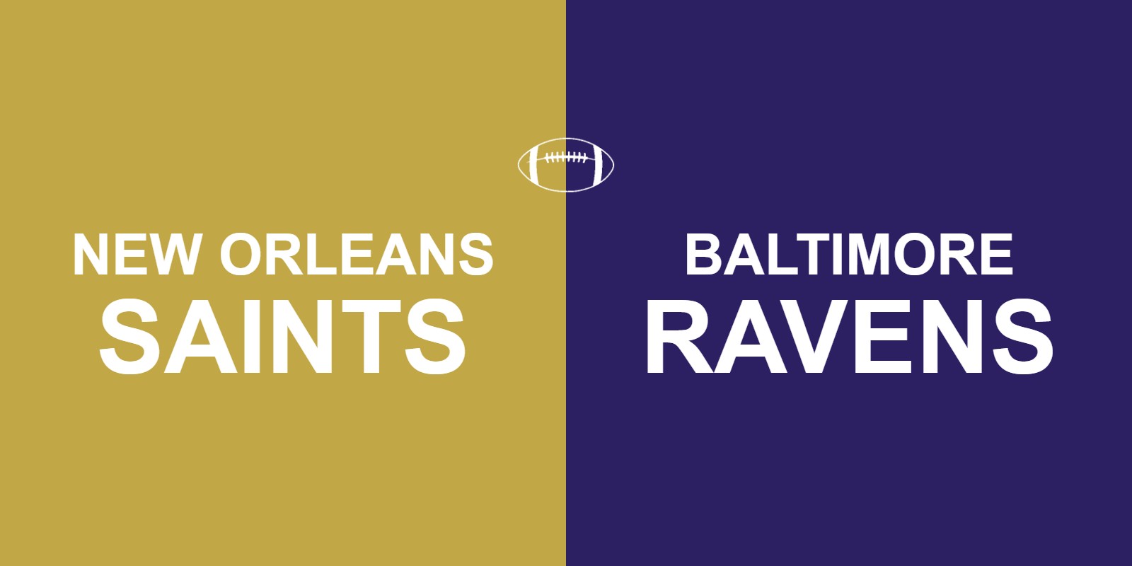Saints vs Ravens