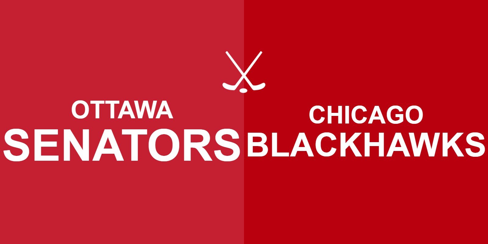 Senators vs Blackhawks
