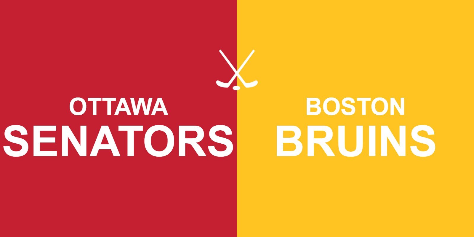 Senators vs Bruins