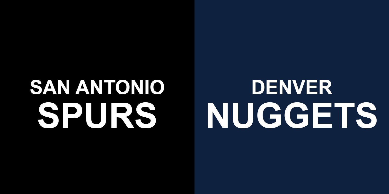 Spurs vs Nuggets