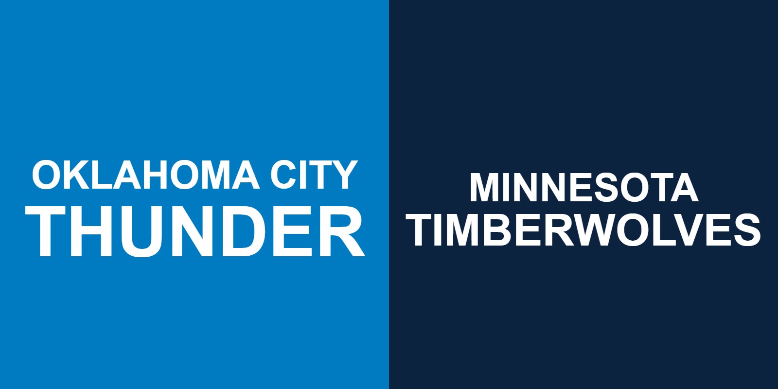 Thunder vs Timberwolves