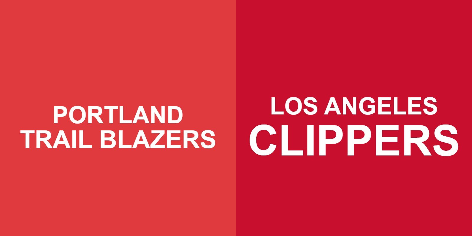 Trail Blazers vs Clippers