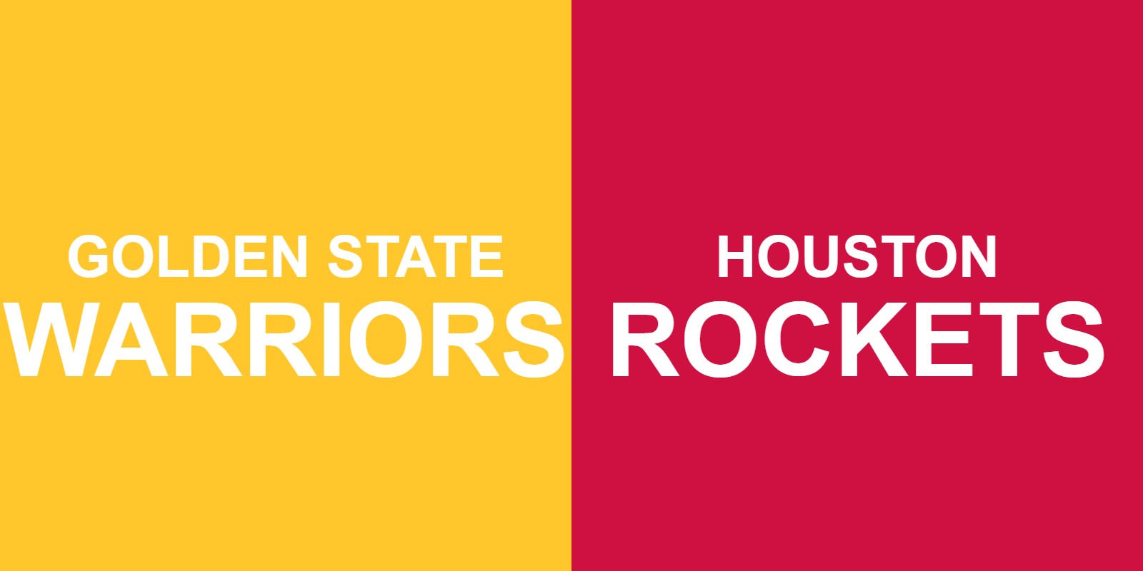 Warriors vs Rockets