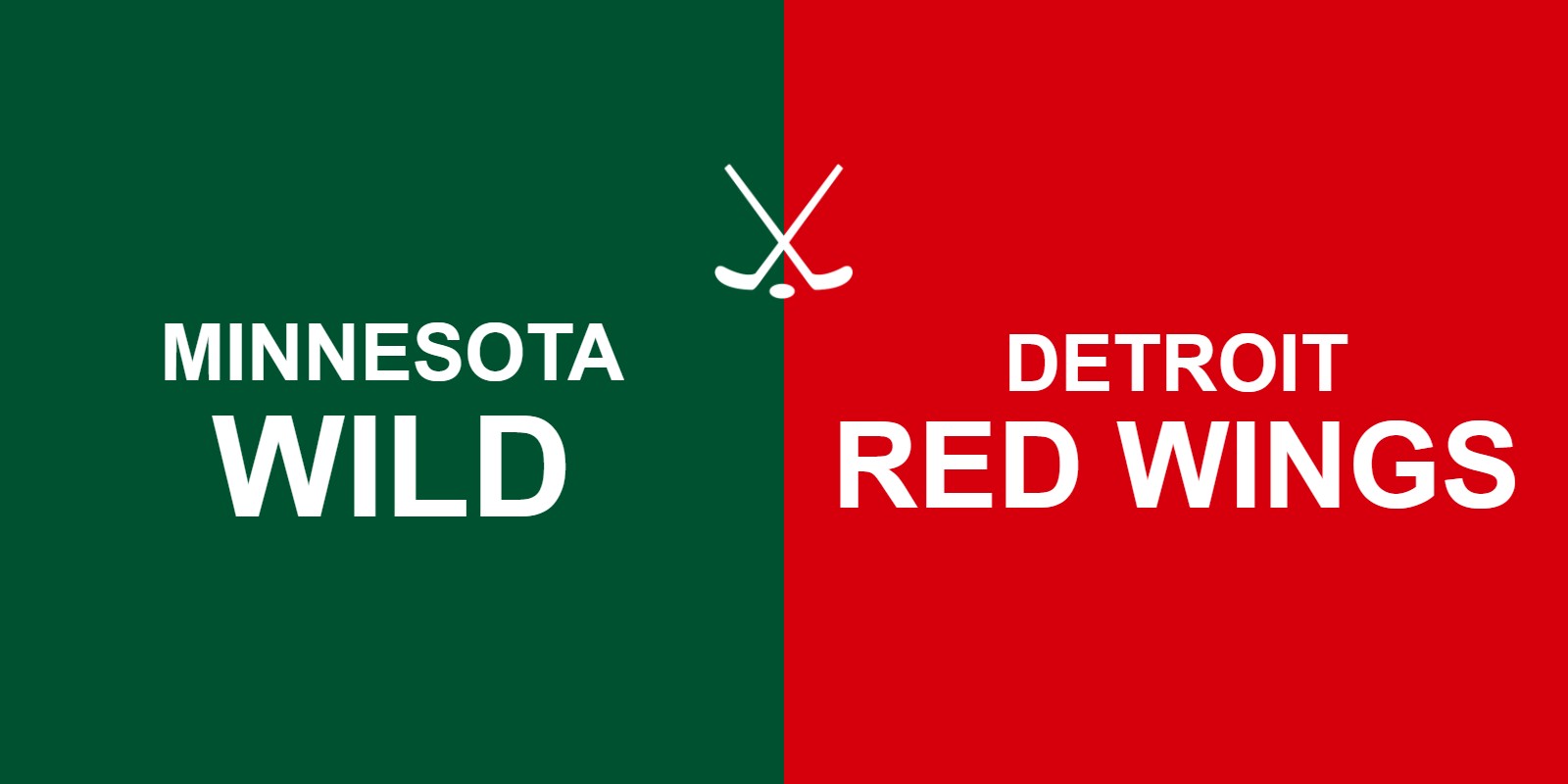 Wild vs Red Wings