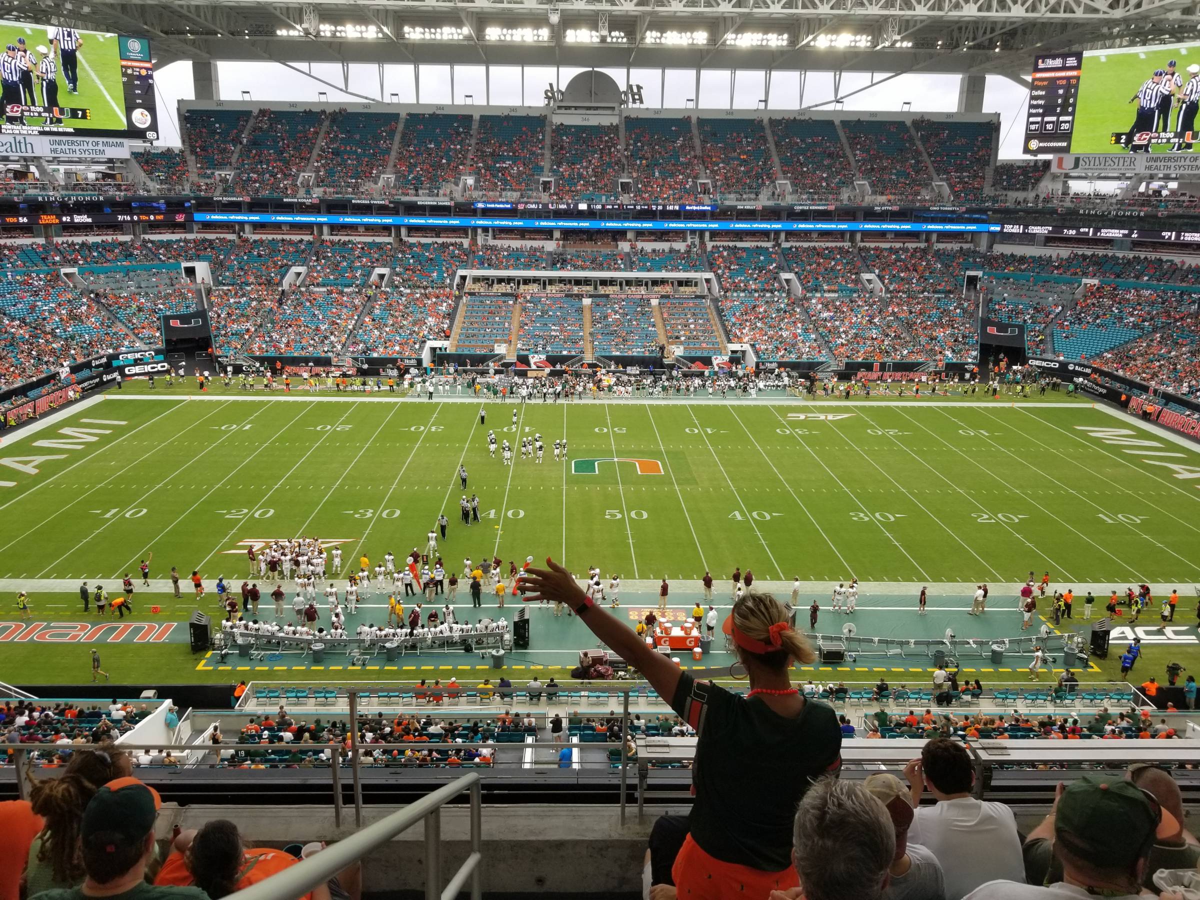 Seat view of section 318