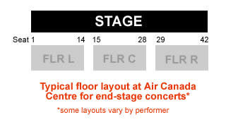 Air Canada Centre Seating Chart With Row Numbers