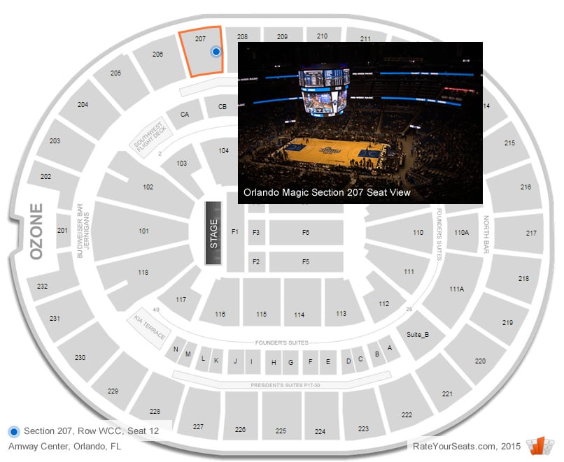 Orlando Magic Seating Chart With Rows