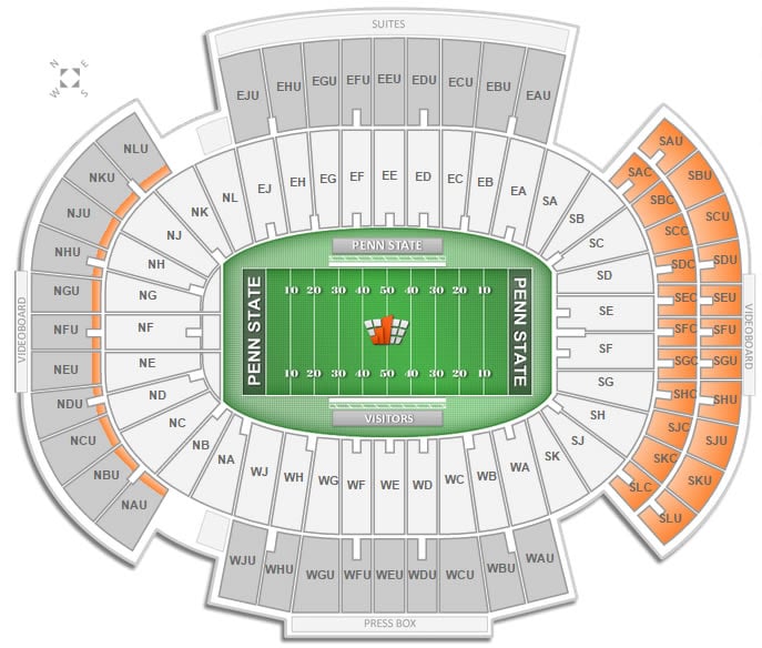 Penn State Football Stadium Seating Chart