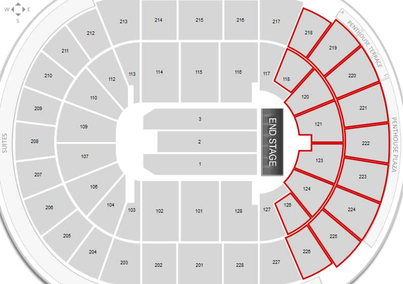 Sap Center Seating Chart With Seat Numbers