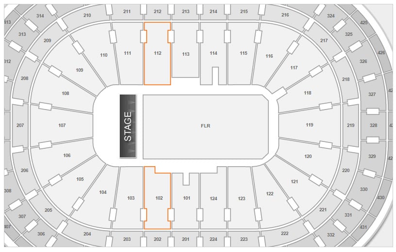 Bell Center Virtual Seating Chart