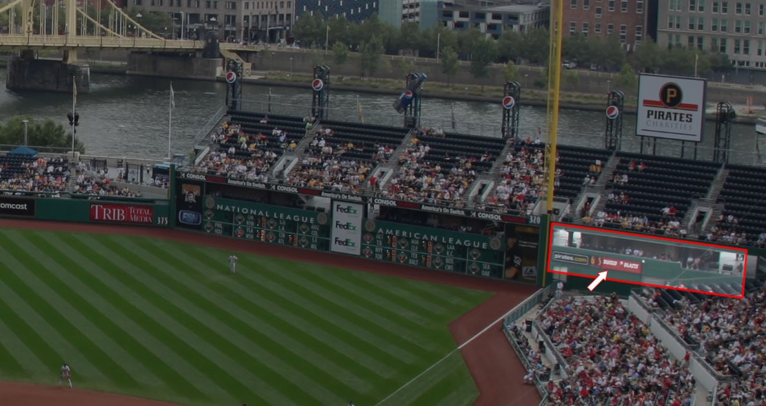 Nice Vintage Pittsburgh Pirates Stadium Seat.