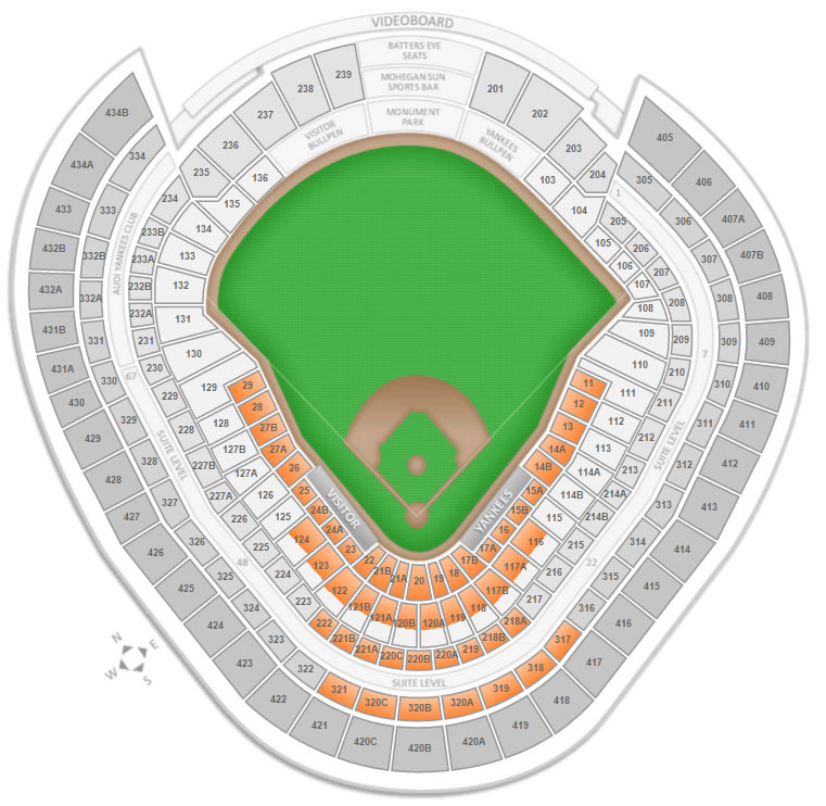 Do field level seats in Section 128 include free food at Yankee Stadium ...