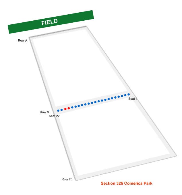 Detroit Tigers Comerica Park Seating Chart & Interactive ...