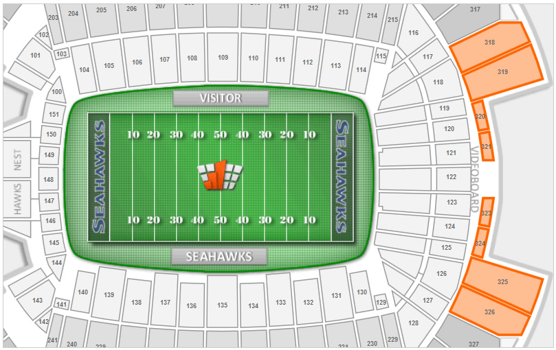 Seattle Seahawks Seating Chart 3d