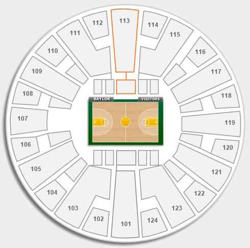 Baylor Basketball Arena Seating Chart