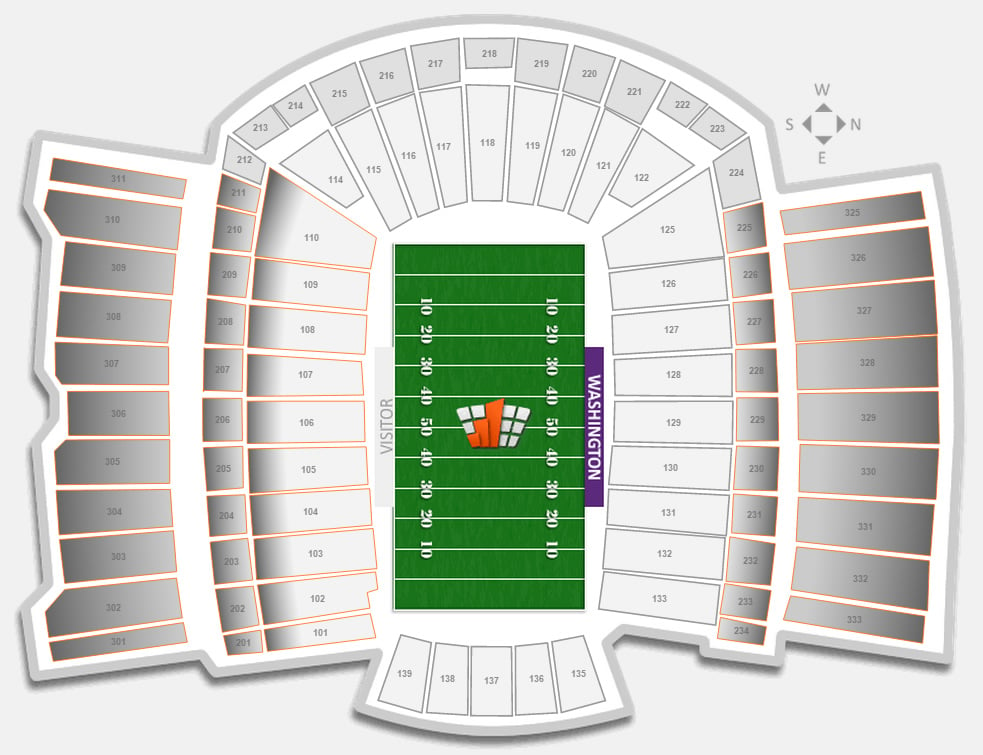 Husky Stadium Map Seating Chart Online Shopping