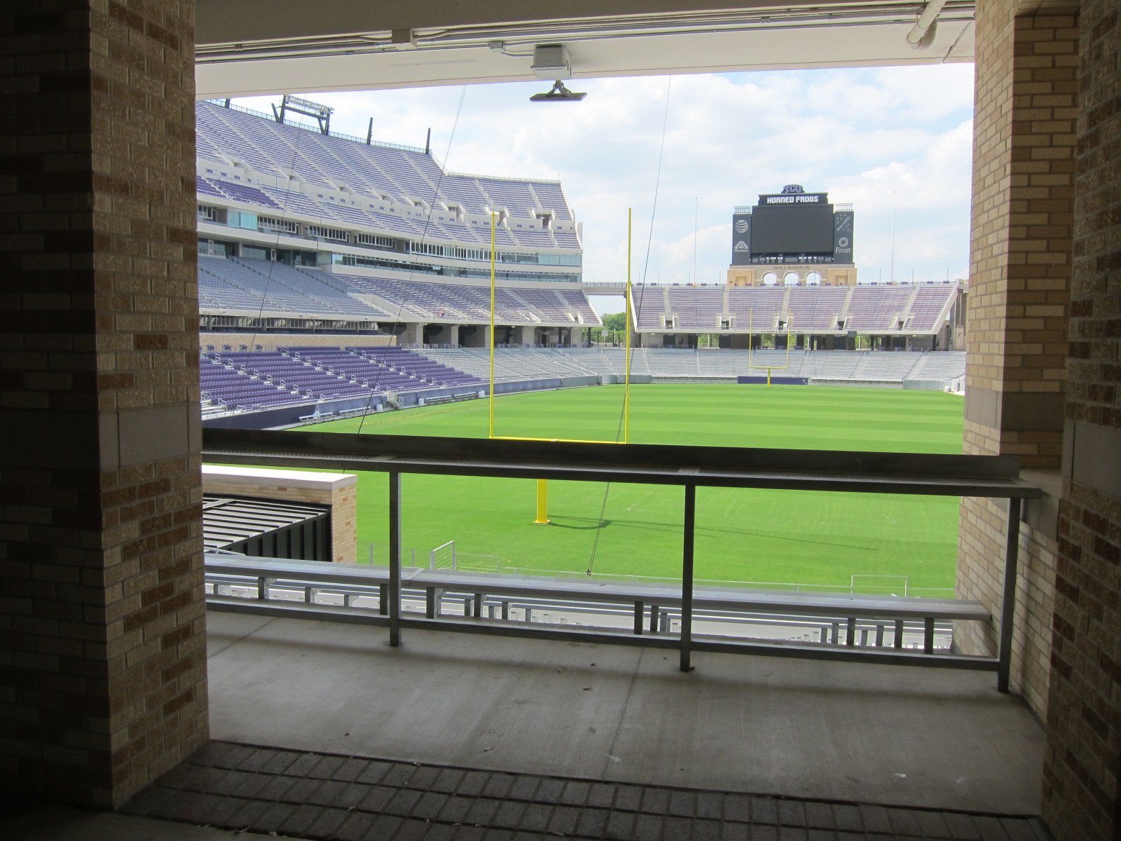 South endzone standing room area at Amon Carter Stadium