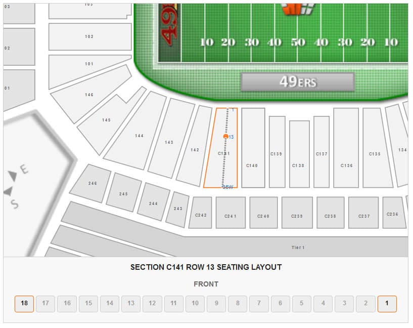Santa Clara Stadium 3d Seating Chart