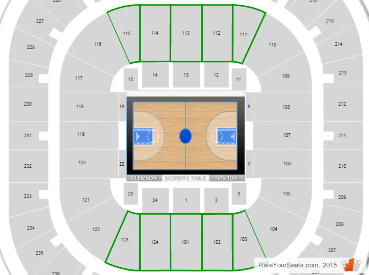 Littlejohn Coliseum 3d Seating Chart