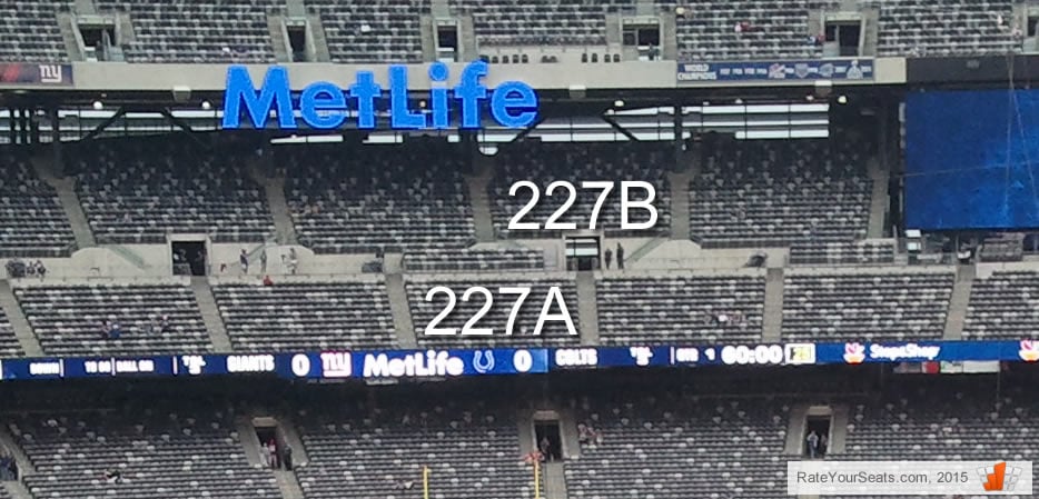 Is Section 227A At MetLife Stadium Covered? - RateYourSeats.com