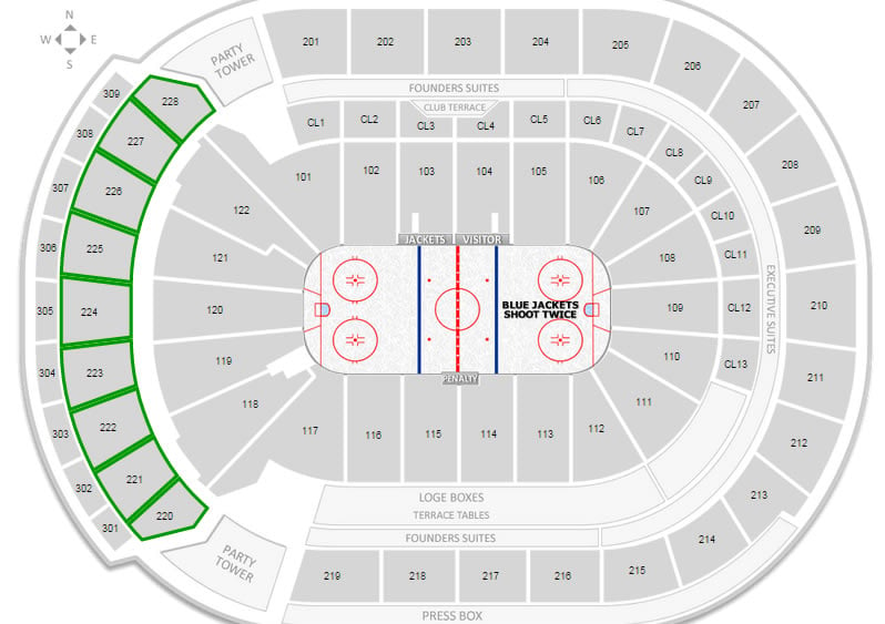 Nationwide Arena Seating Chart Concert