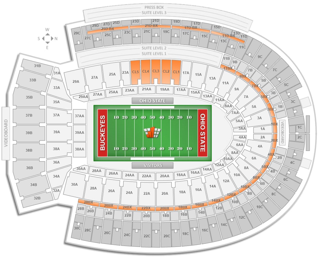 Penn State Football Virtual Seating Chart