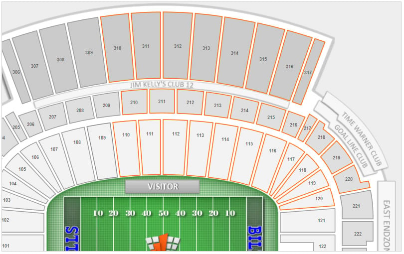 Highmark Stadium Virtual Seating Chart