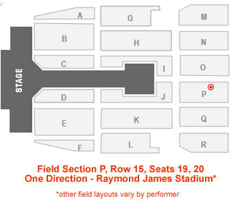 Raymond James Stadium Concert Seating Chart & Interactive Map