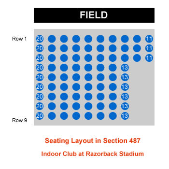 Razorback Stadium Seating Chart 3d