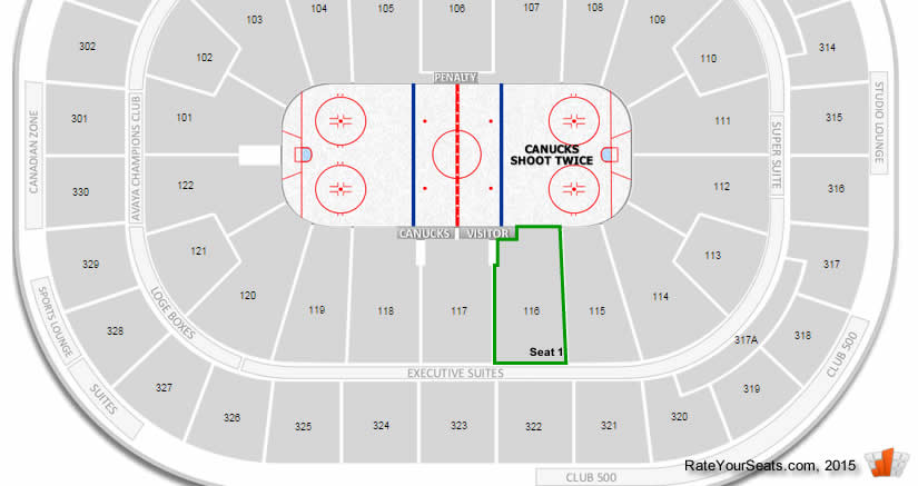 Vancouver Canucks Seating Chart View