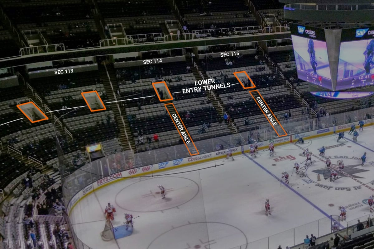San Jose Sharks Virtual Seating Chart