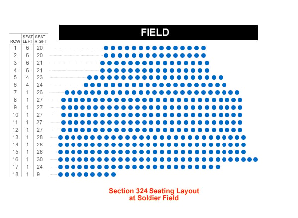 Chicago Bears Seating Chart Rows