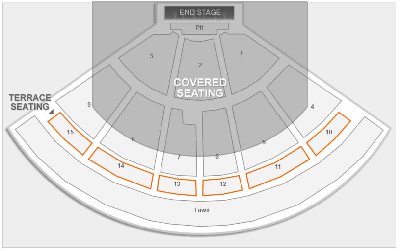 PNC Music Pavilion Seating Chart & Interactive Map