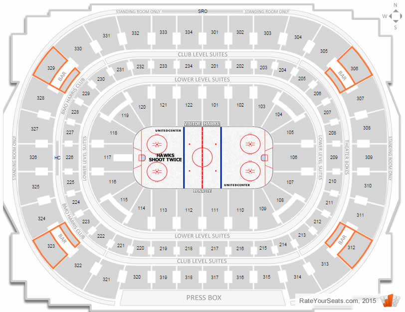Chicago Blackhawks United Center Seating Chart ...