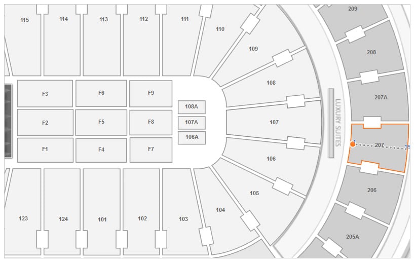 Wells Fargo Center Seating Chart With Seat Numbers For Concerts