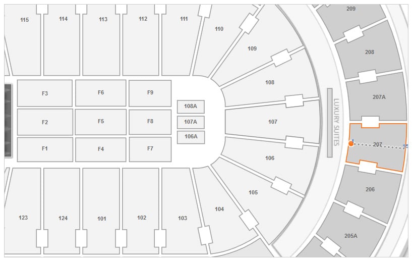 Wells Fargo Center End Stage Seating Chart