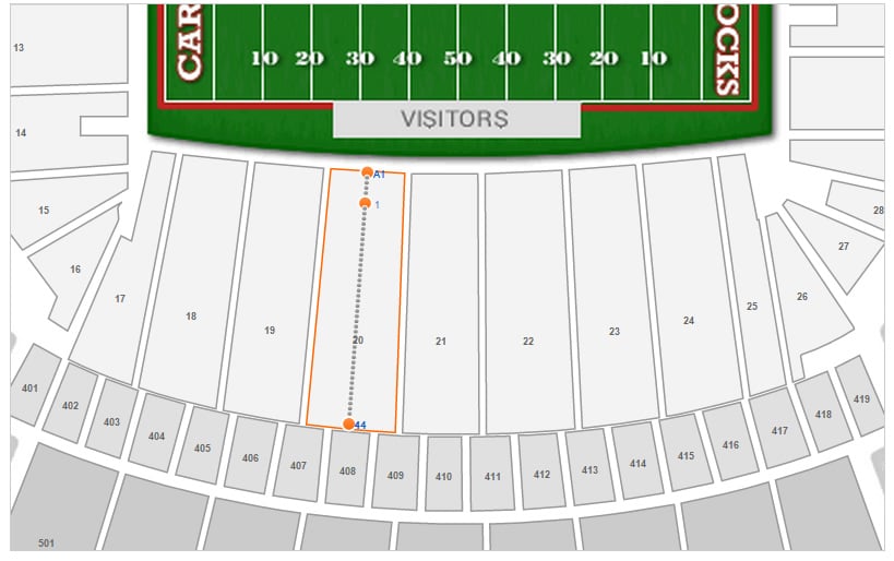 Usc Gamecock Football Stadium Seating Chart