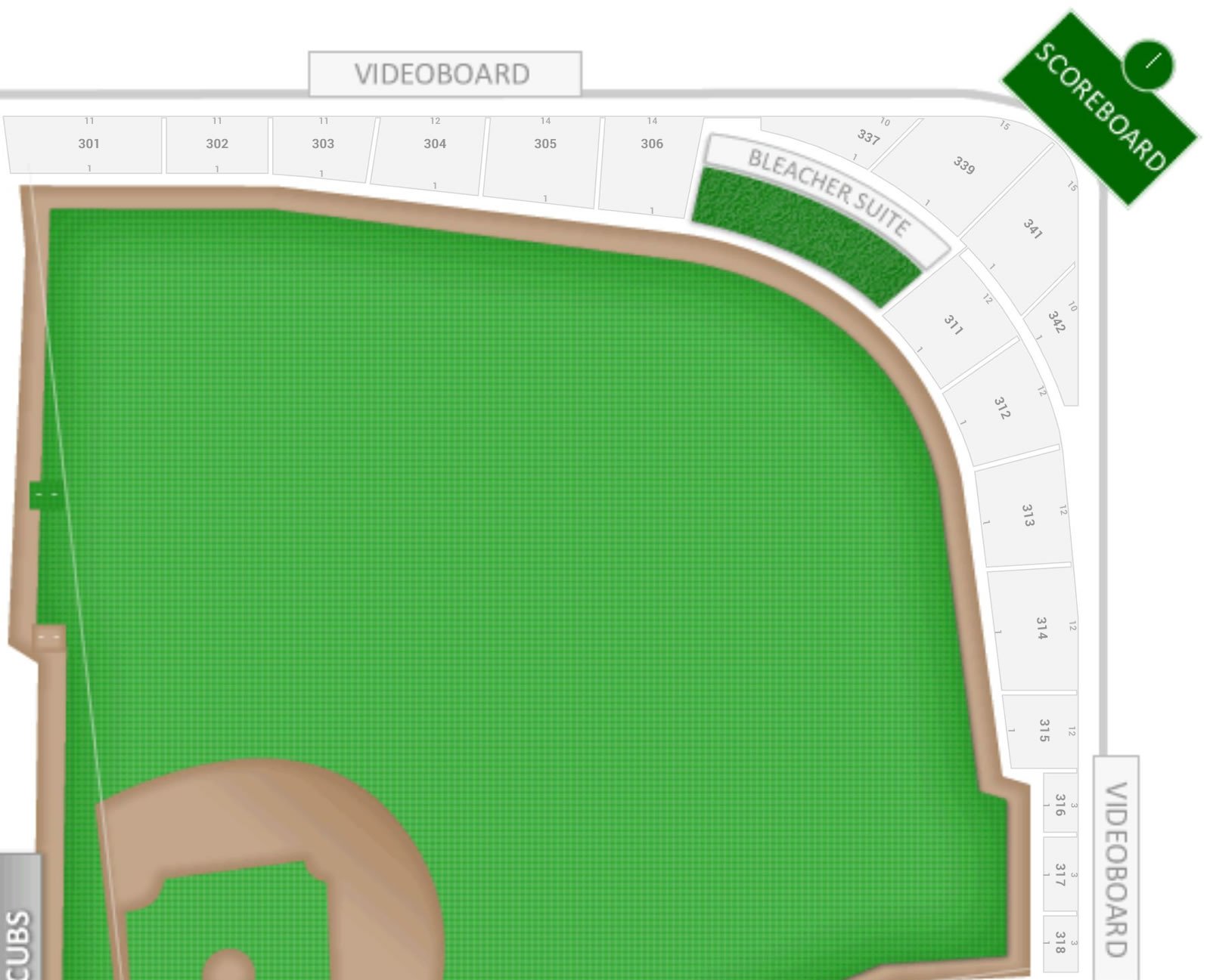 Chicago Cubs Wrigley Field Seating Chart & Interactive Map