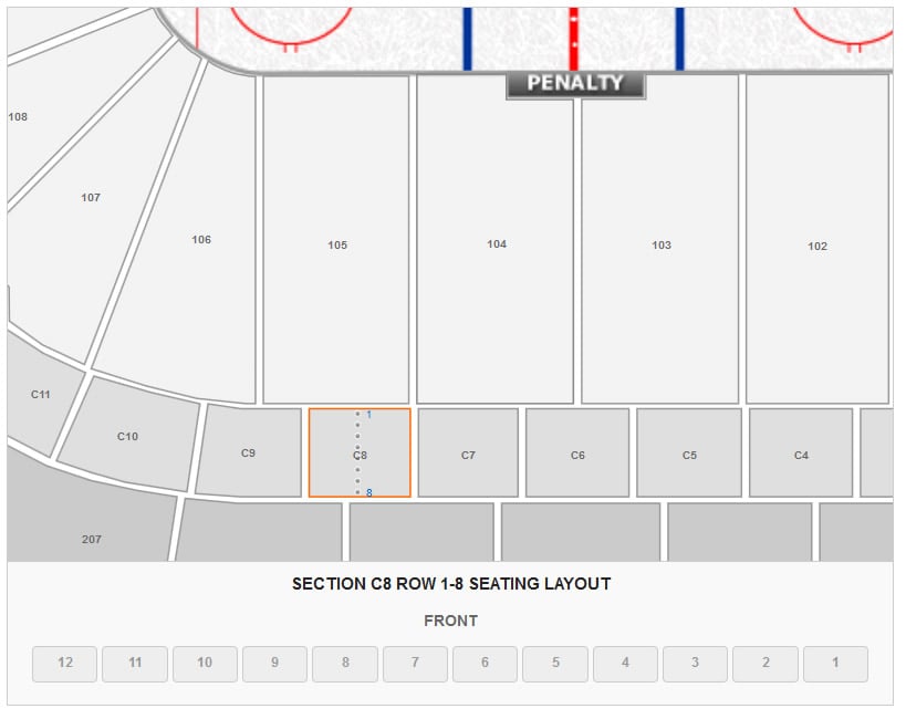 Xcel Wild Game Seating Chart