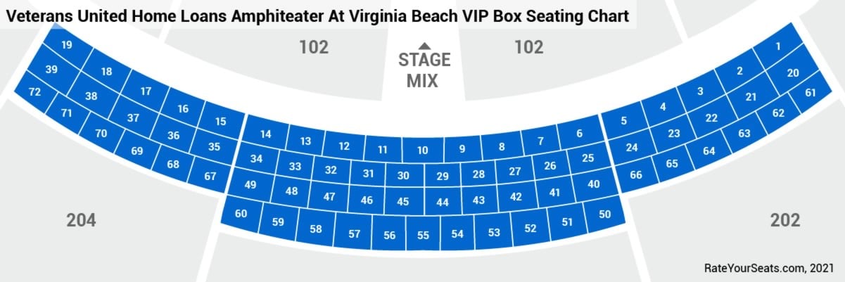 Virginia Beach Amphitheater Interactive Seating Chart