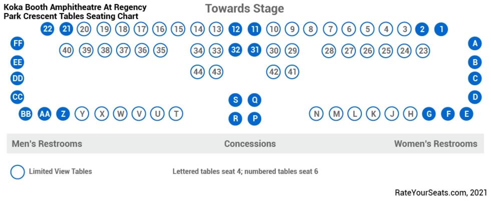Booth Amphitheatre Seating Chart