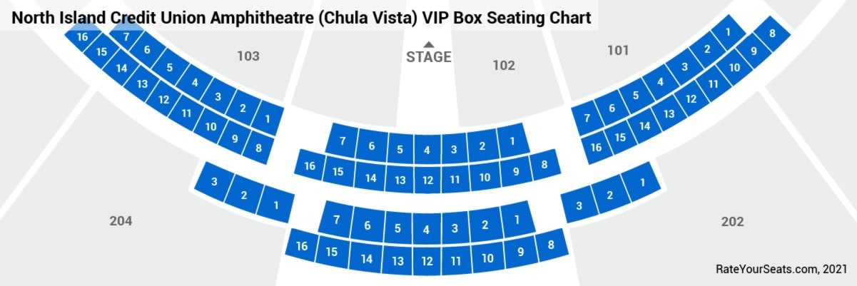 North Island Credit Union Amphitheatre Chula Vista Ca Seating Chart