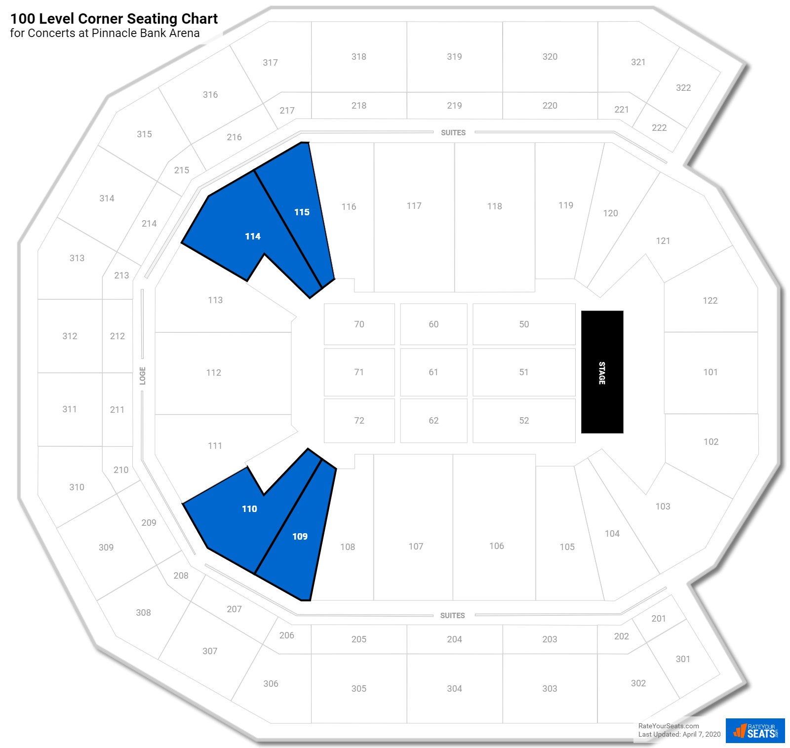 Pinnacle Bank Arena Seating for Concerts - RateYourSeats.com